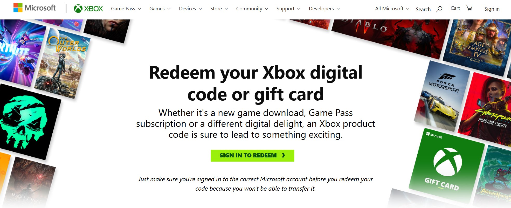 xbox gift card balance check